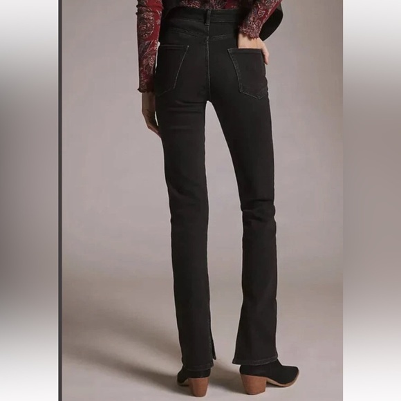 Pilcro Black Leg Slits High-Waisted Black Jeans size 27 - Picture 15 of 15